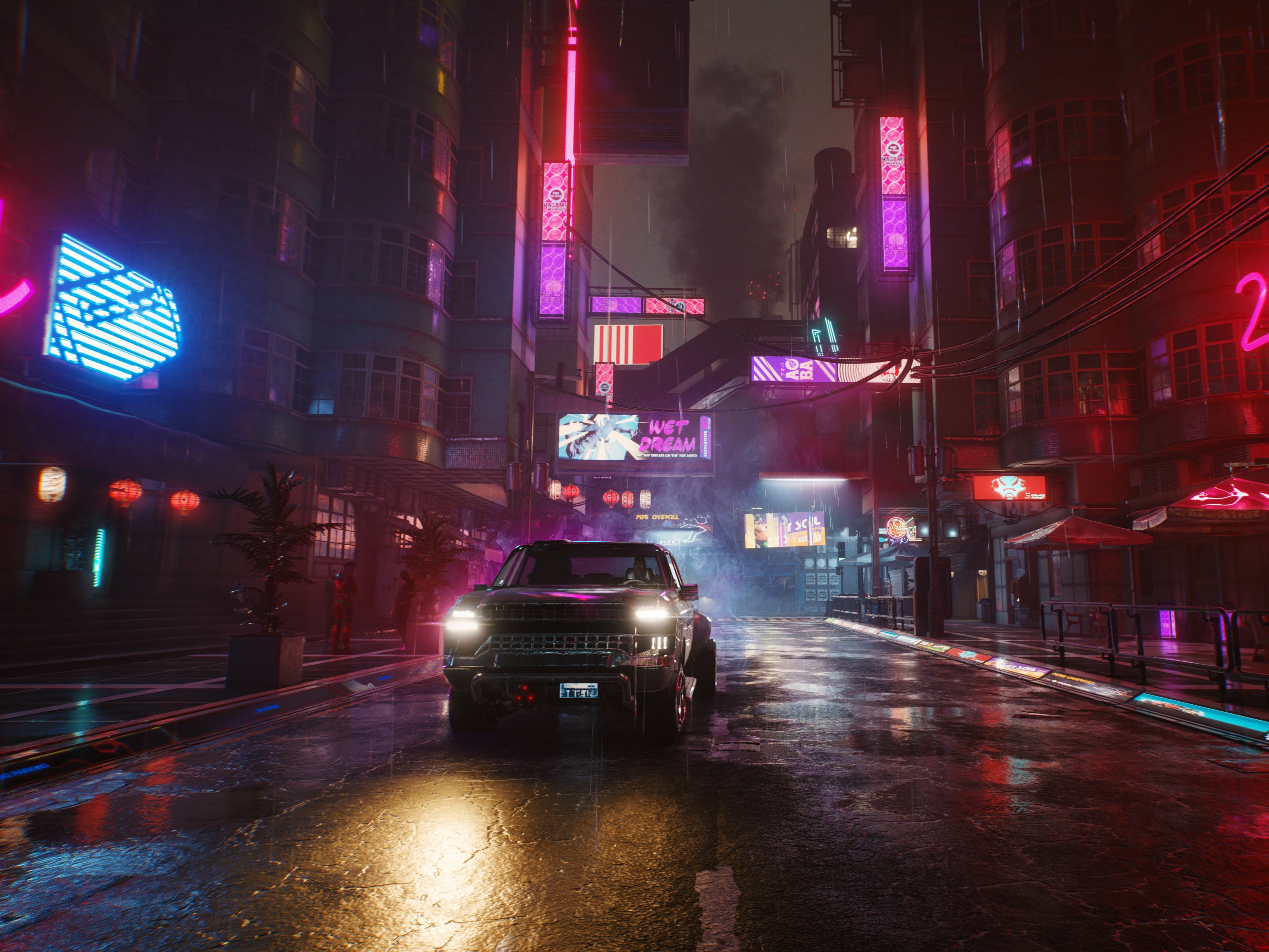 Cyberpunk features a large open-world environment known as Night City
