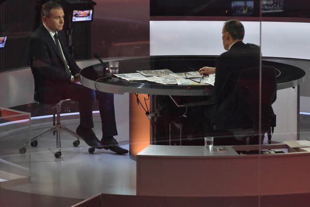 <p>George Eustice appears on BBC TV's The Andrew Marr Show; news is seen as the most important public service offering</p>