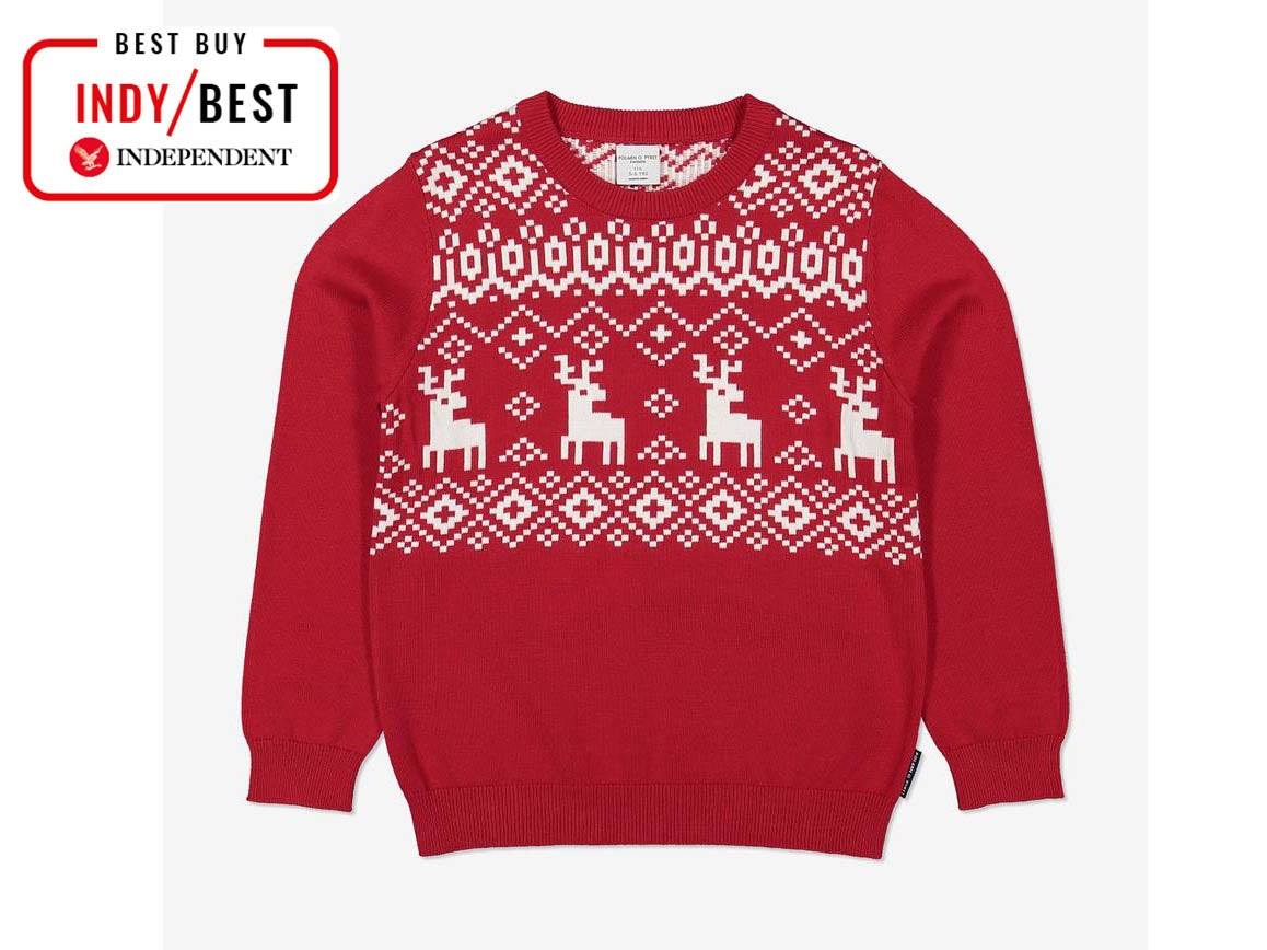 NC Boys Girls Children Christmas Jumper Reindeer Novelty Knit Pullover Sweater Top Kids Ages 2-10 Years,Red-Kids,6 Years