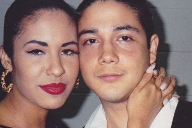 <p>Selena Quintanilla y Chris Pérez</p>