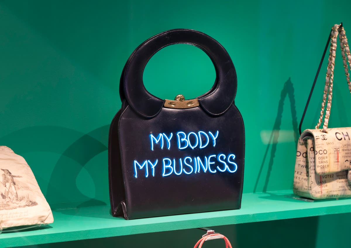 The first ever Birkin bag to go on show at the V&A