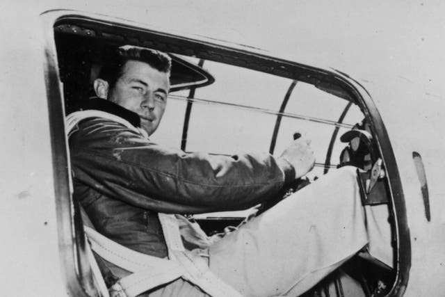 Yeager in the cockpit of an X-I supersonic research plane