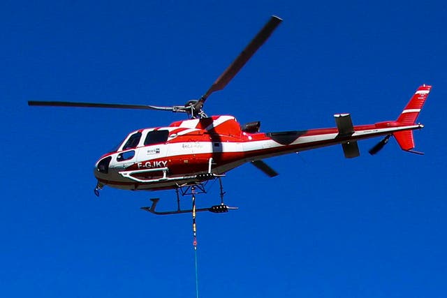 A SAF helicopter of the same model as the one pictured is reported to have crashed in Bonvillard in the French Alps. 