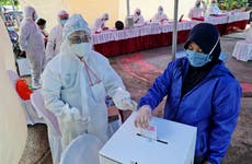 Indonesia conducts regional election during pandemic