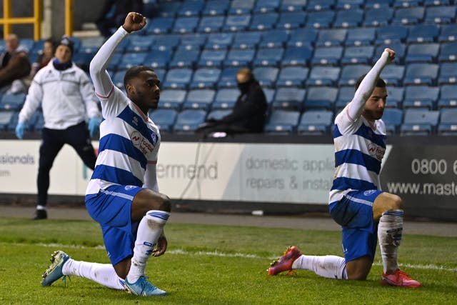Ilias Chair took a knee alongside Bright Osayi-Samuel after scoring for QPR against Millwall