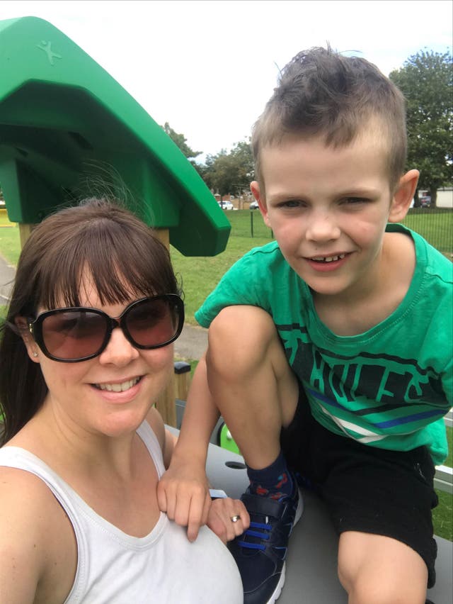 <p>Sarah Collier, 38, says she has felt ‘isolated’ while coping with additional challenges in caring for her disabled son during the pandemic&nbsp;</p>