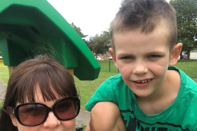 <p>Sarah Collier, 38, says she has felt ‘isolated’ while coping with additional challenges in caring for her disabled son during the pandemic&nbsp;</p>