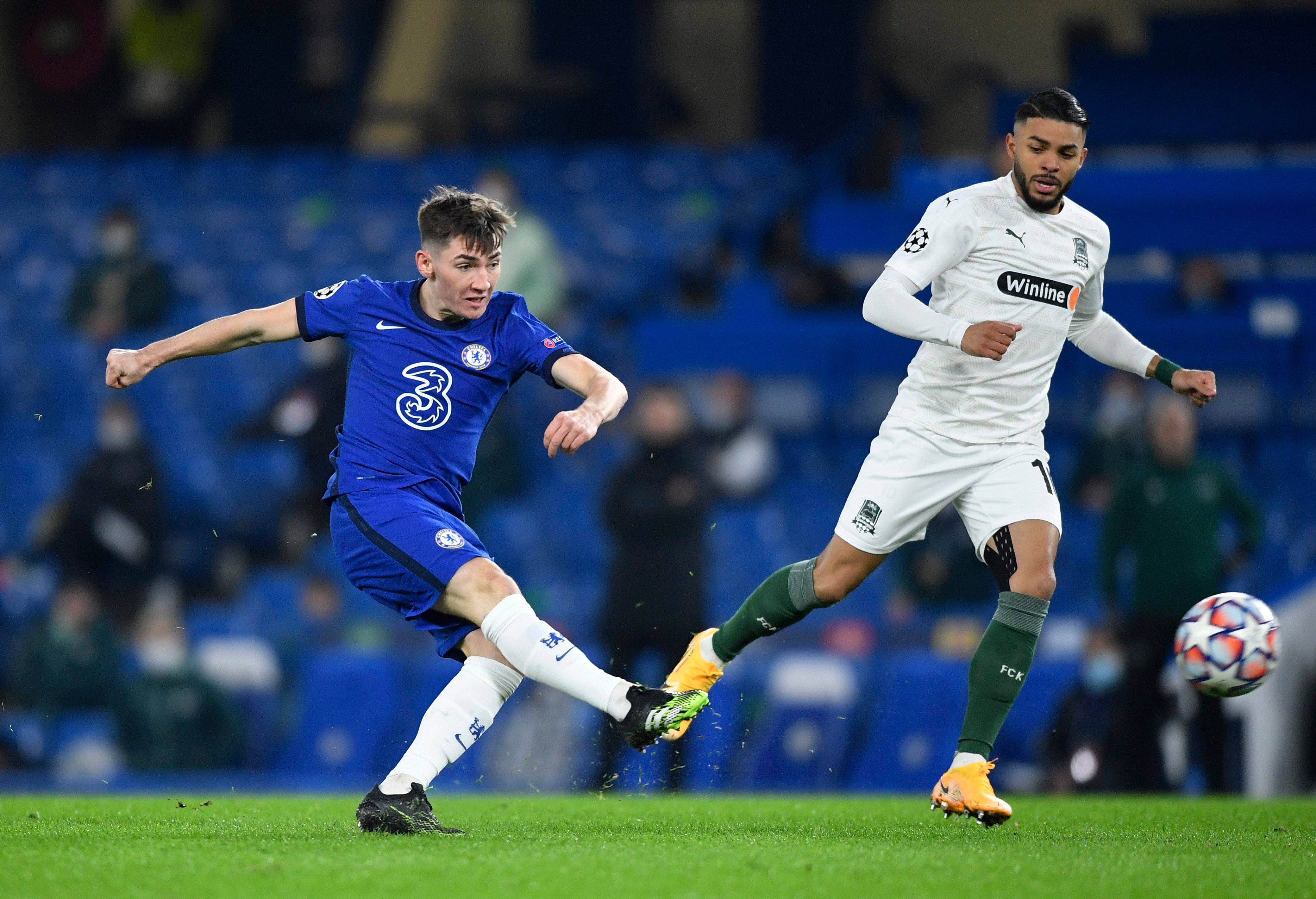 Billy Gilmour in action against Krasnodar