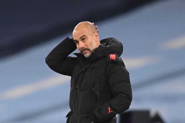 Pep Guardiola is concentrating on Manchester City’s clash with Marseille despite the weekend derby