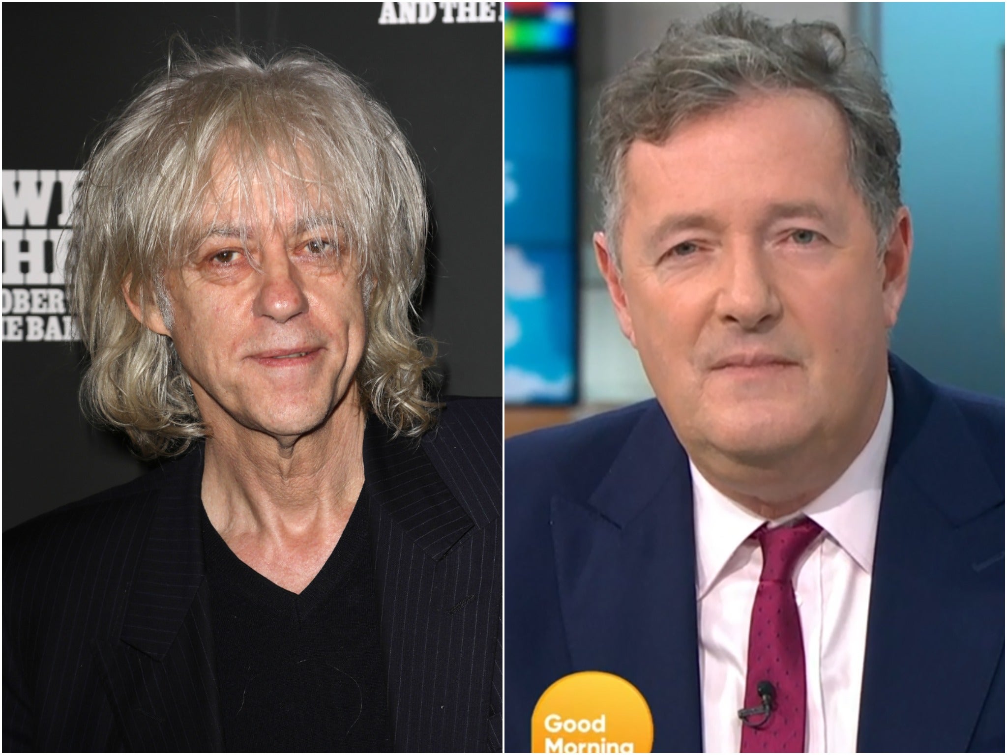 Bob Geldof and Piers Morgan