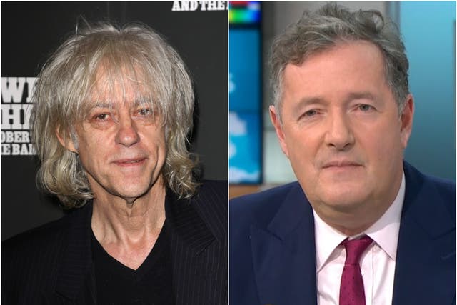 Bob Geldof and Piers Morgan