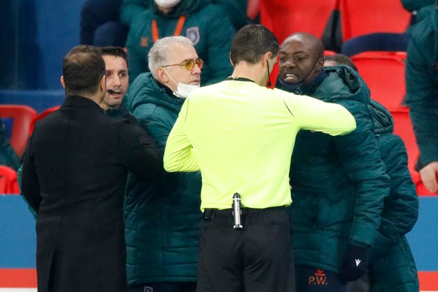 PSG and Istanbul Basaksehir players refused to play following an allegation of racism against a match official