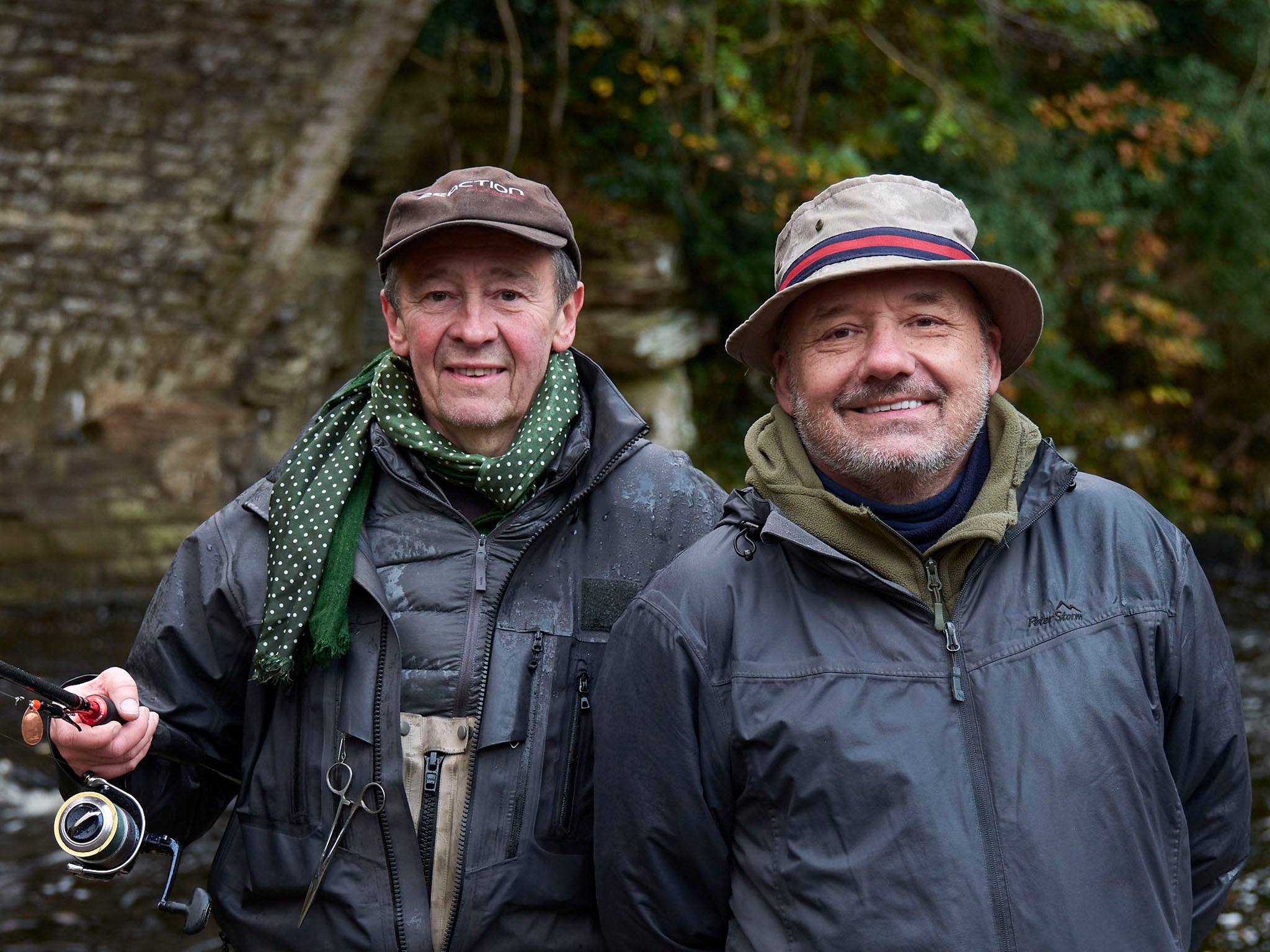 Paul Whitehouse and Bob Mortimer on the River Tees