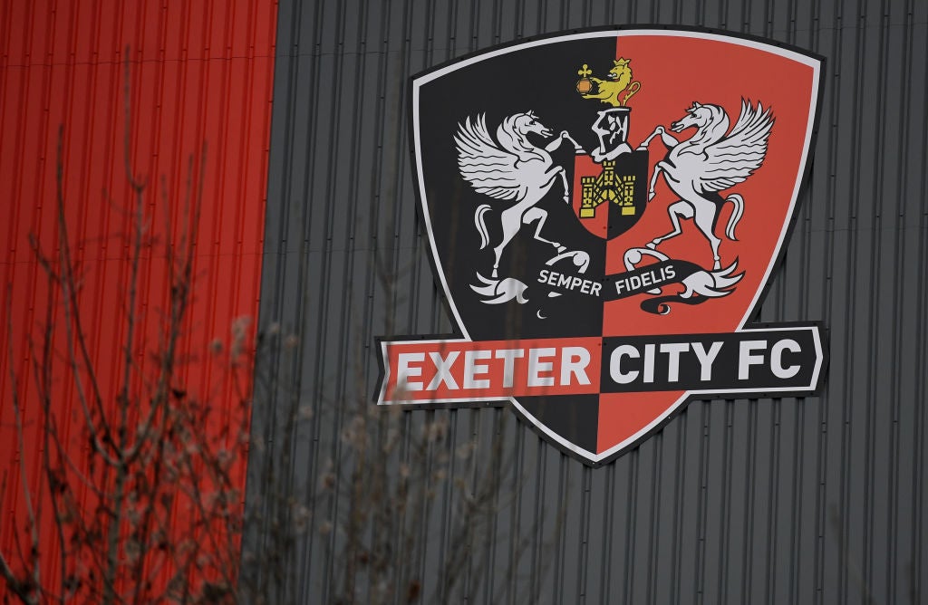 <p>The fire broke out at Exeter’s ground on Wednesday night</p>