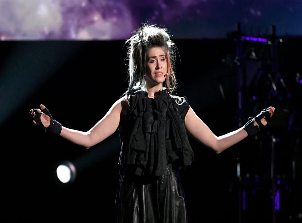 <p>Imogen Heap performs at the Grammy Awards in Los Angeles earlier this year</p>