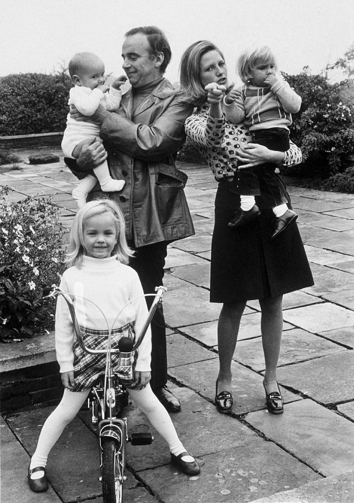 Rupert and his second wife Anna with their daughter Elisabeth and sons James and Lachlan