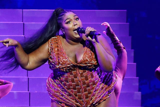 Lizzo performs at the 40th Brit Awards in 2020