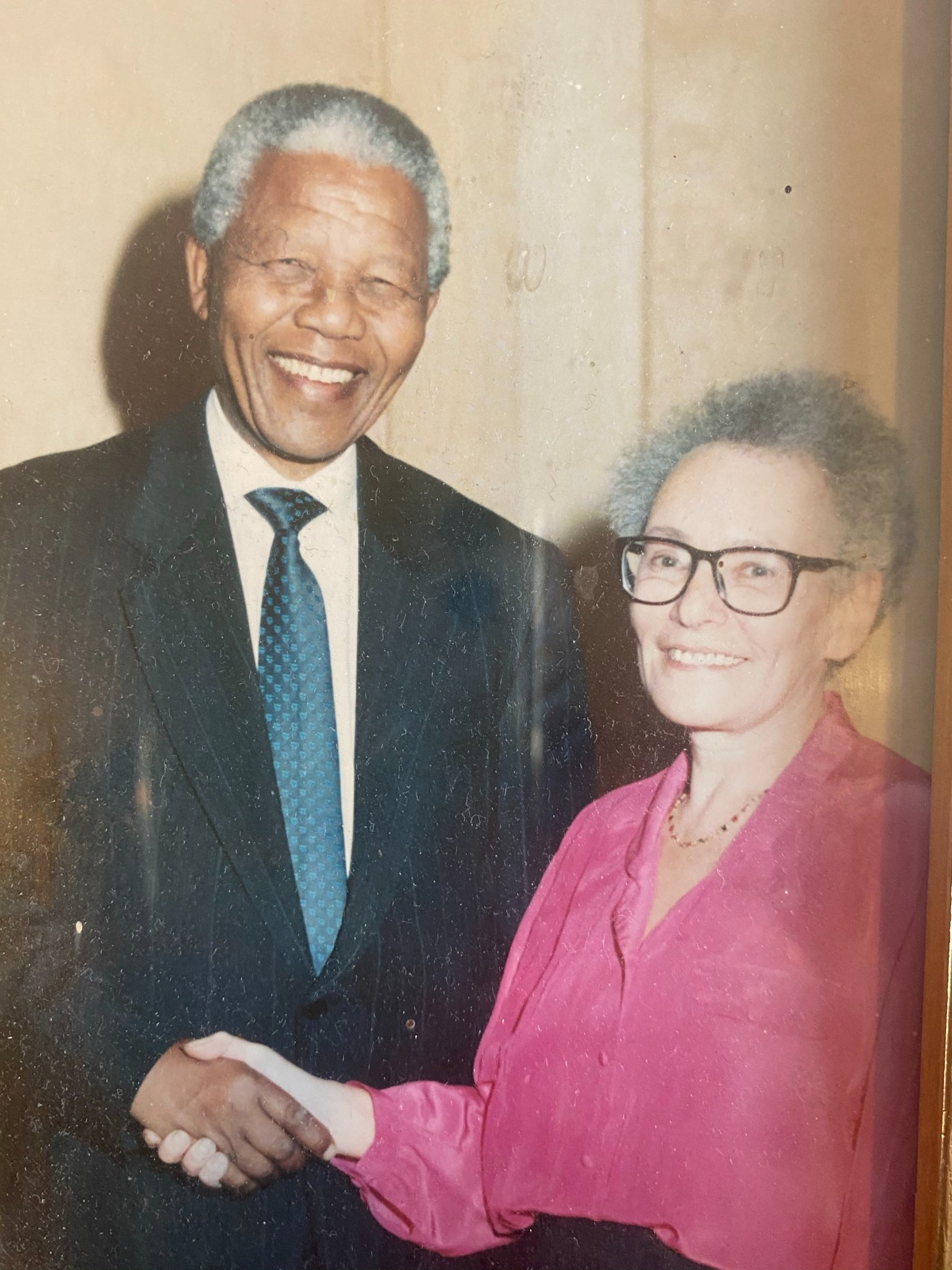 With Nelson Mandela in 1993