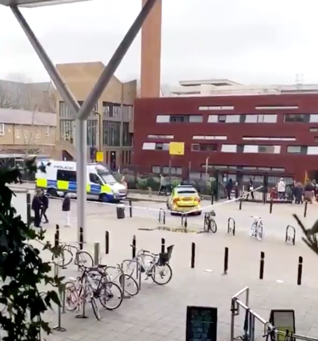 <p>The school was evacuated at midday</p>