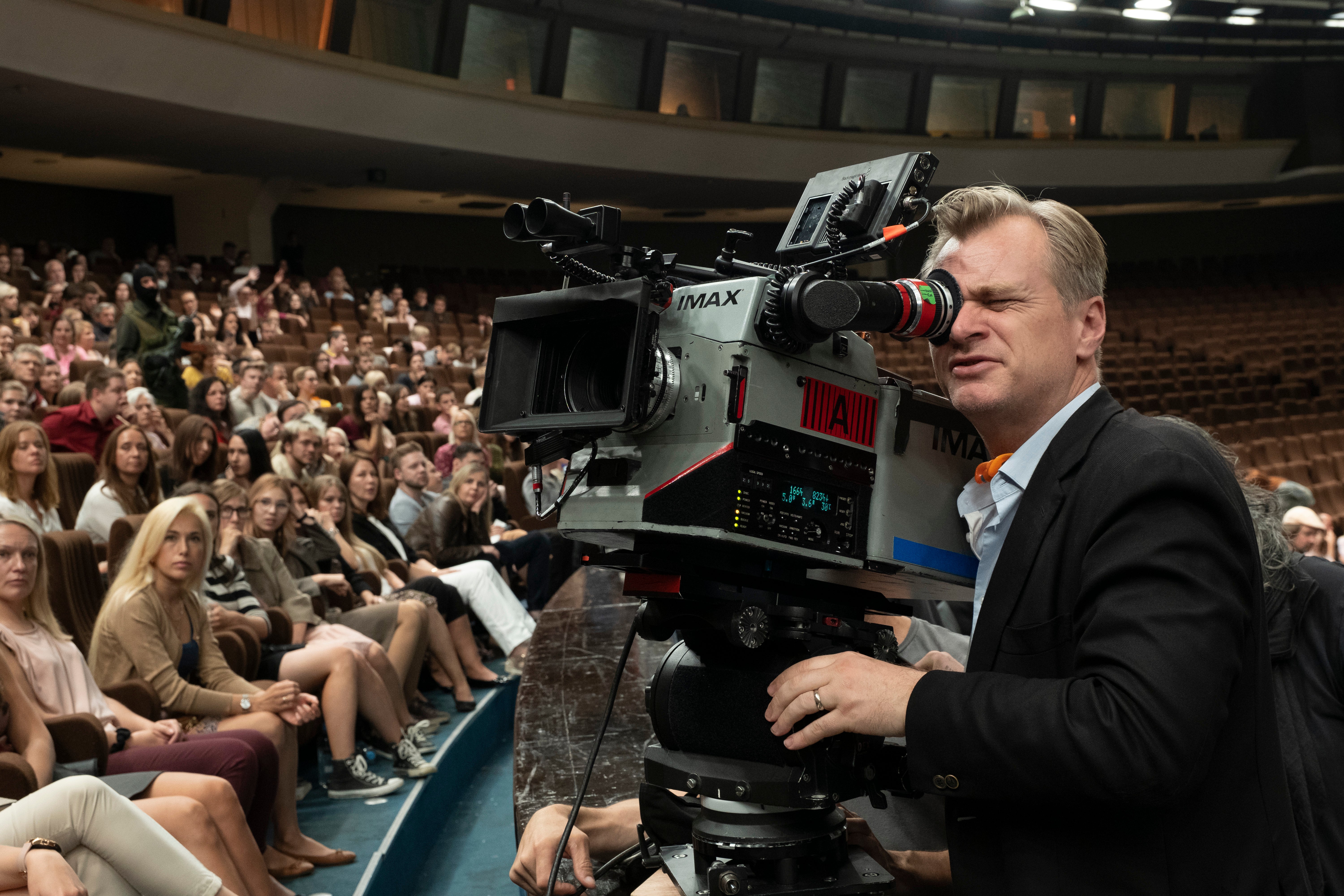 Christopher Nolan filming ‘Tenet’