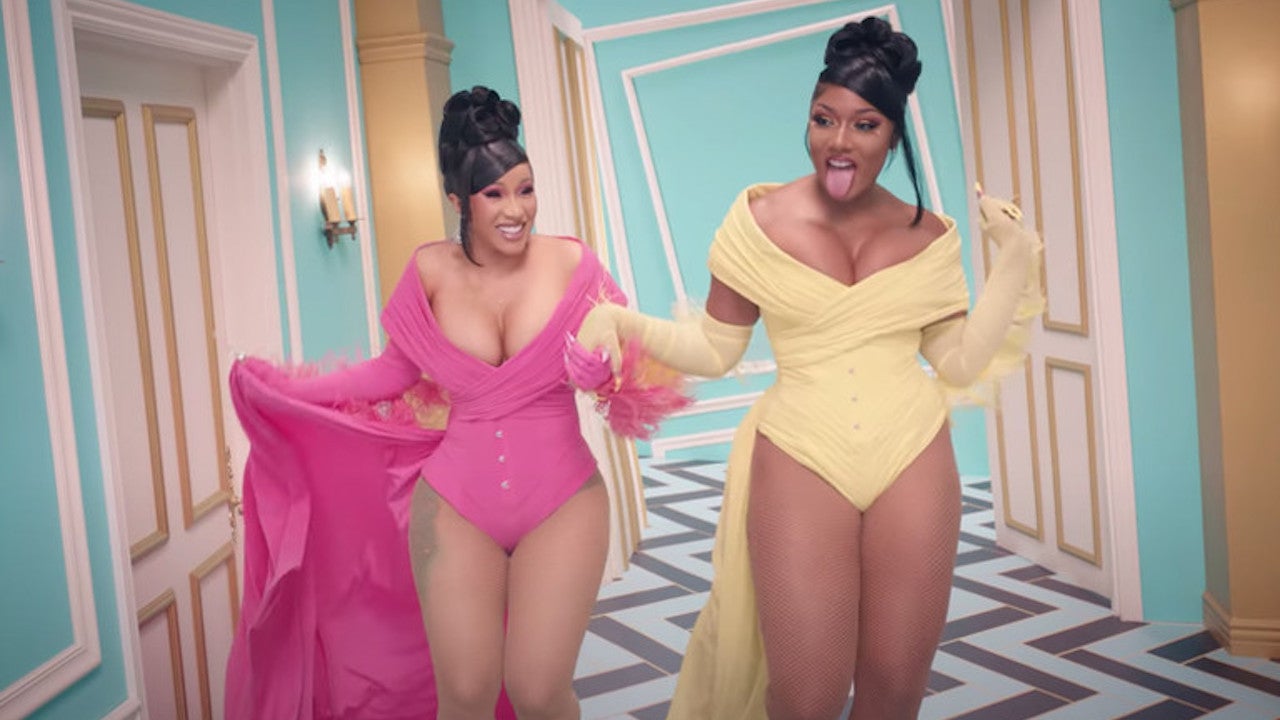 Cardi B and Megan Thee Stallion in the video for ‘WAP’