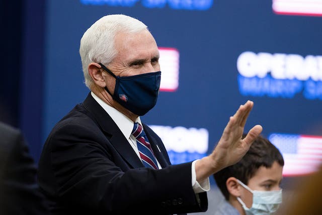Mike Pence says US is nearing “beginning of the end” of the coronavirus pandemic as Covid-19 vaccines near approval by the FDA.