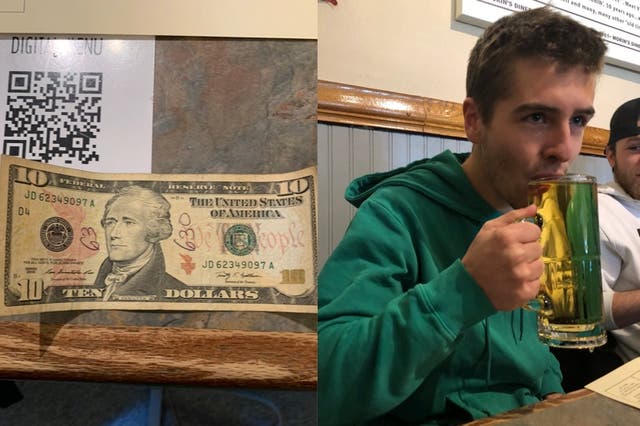 Man buys first legal beer with $10 left for him by late father 
