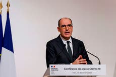 France to impose nightly 8pm curfew, including on New Year’s Eve