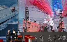 Taiwan president launches new domestically made patrol ships