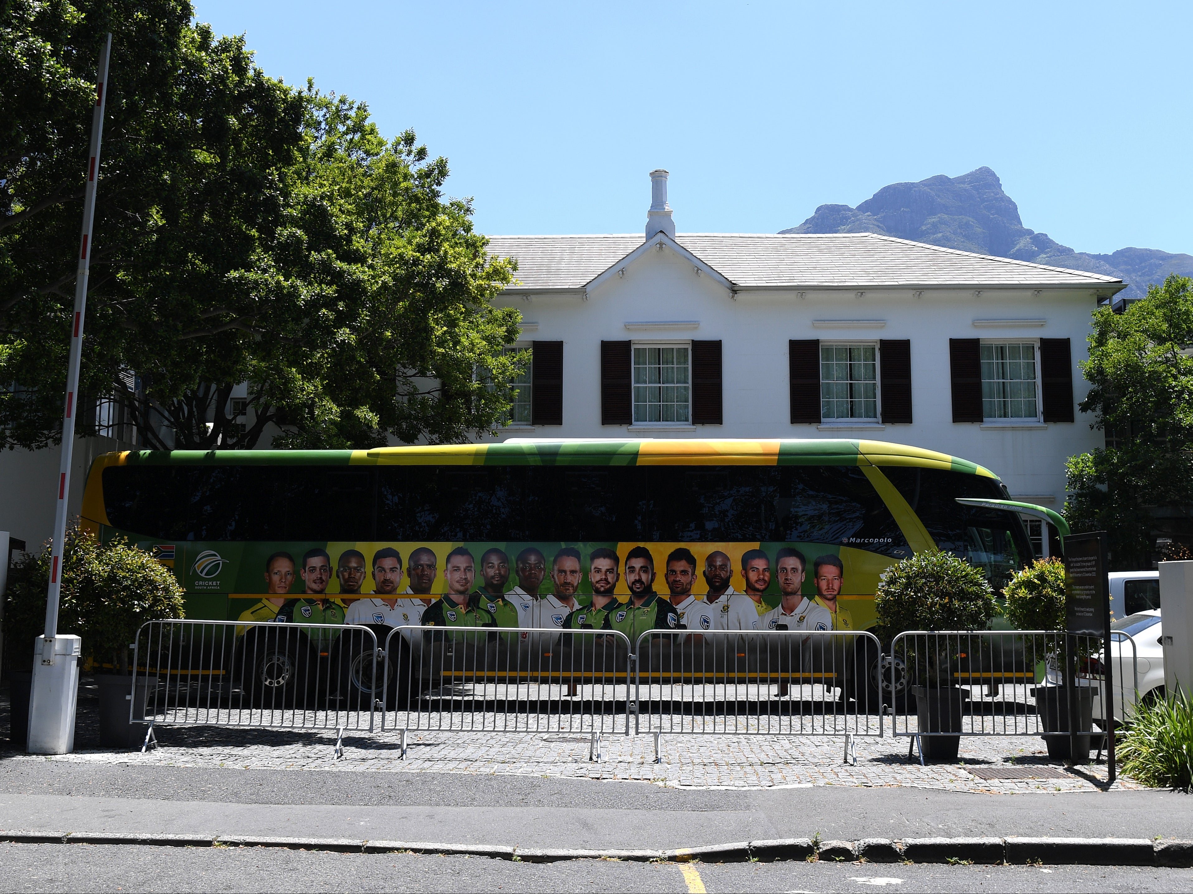 England and South Africa players and staff stayed at the Vineyard Hotel