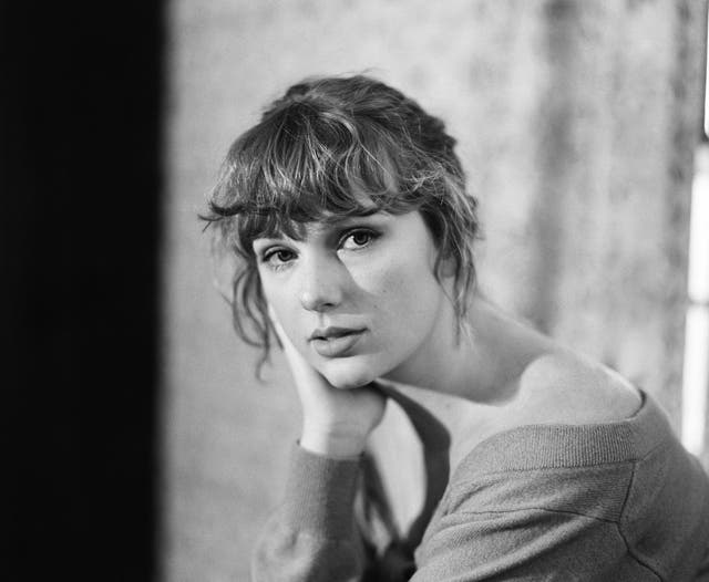 Taylor Swift in artwork for her new album, ‘Evermore'