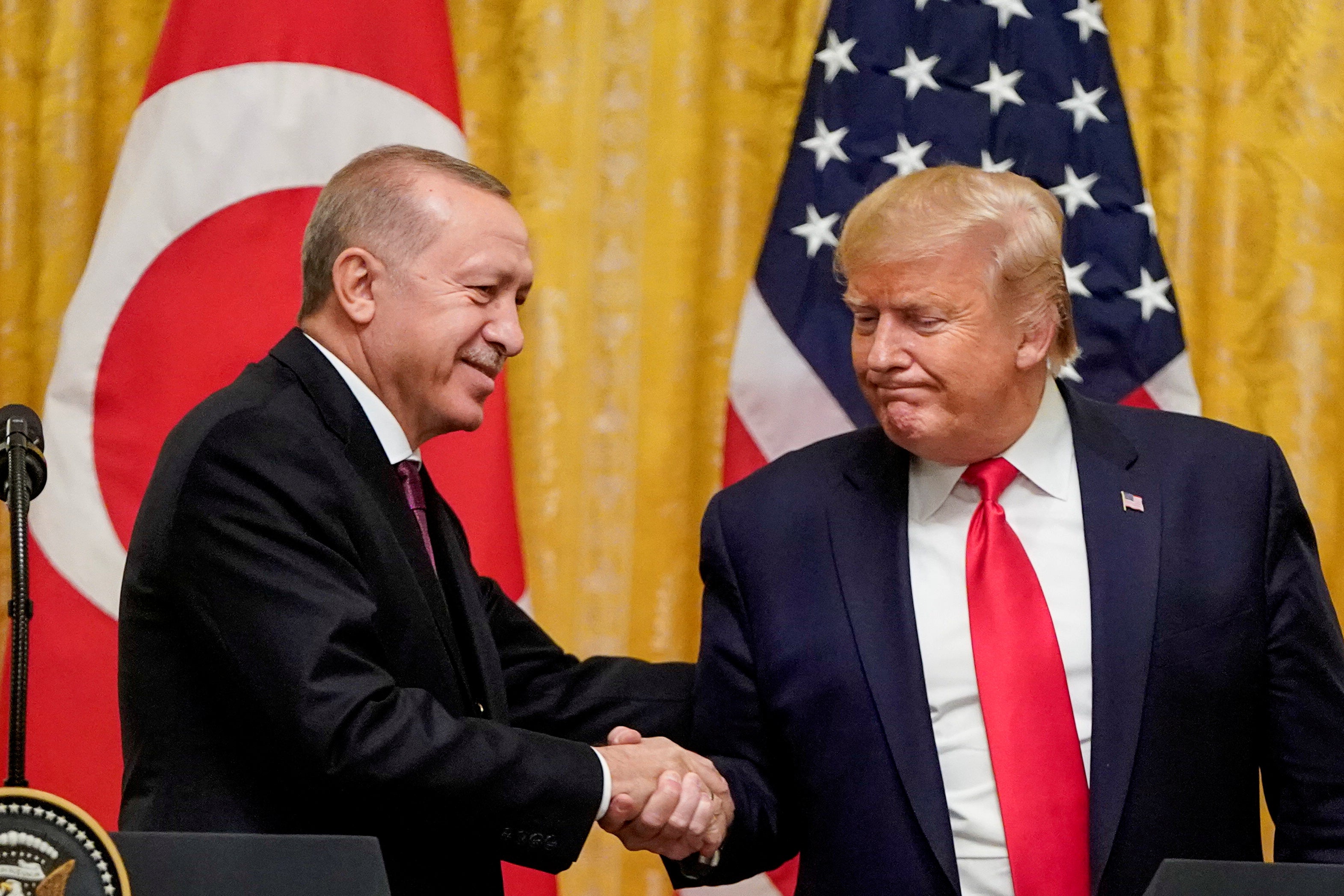 President Recep Tayyip Erdogan enjoyed a warm welcome at the White House in 2019, but relations have become strained after Turkey’s arms dealing with Russia