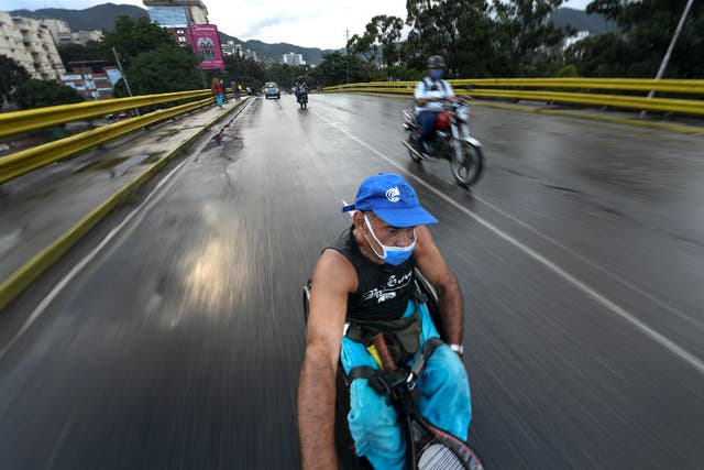 APTOPIX Venezuela Wheelchair Challenges