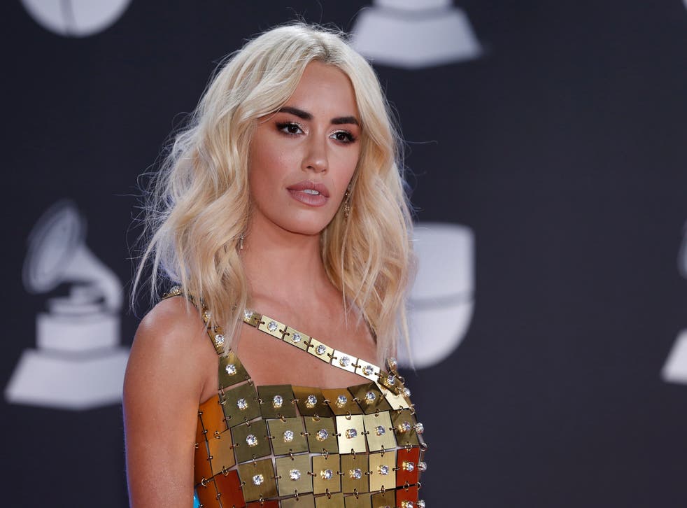 <p>Lali Espósito llega a la 20ma entrega anual de los Latin Grammy en Las Vegas el 14 de noviembre de 2019. Mientras filma en España la anticipada serie de Netflix "Sky Rojo", la actriz y cantante argentina promueve su cuarto álbum de estudio, "Libra". </p>