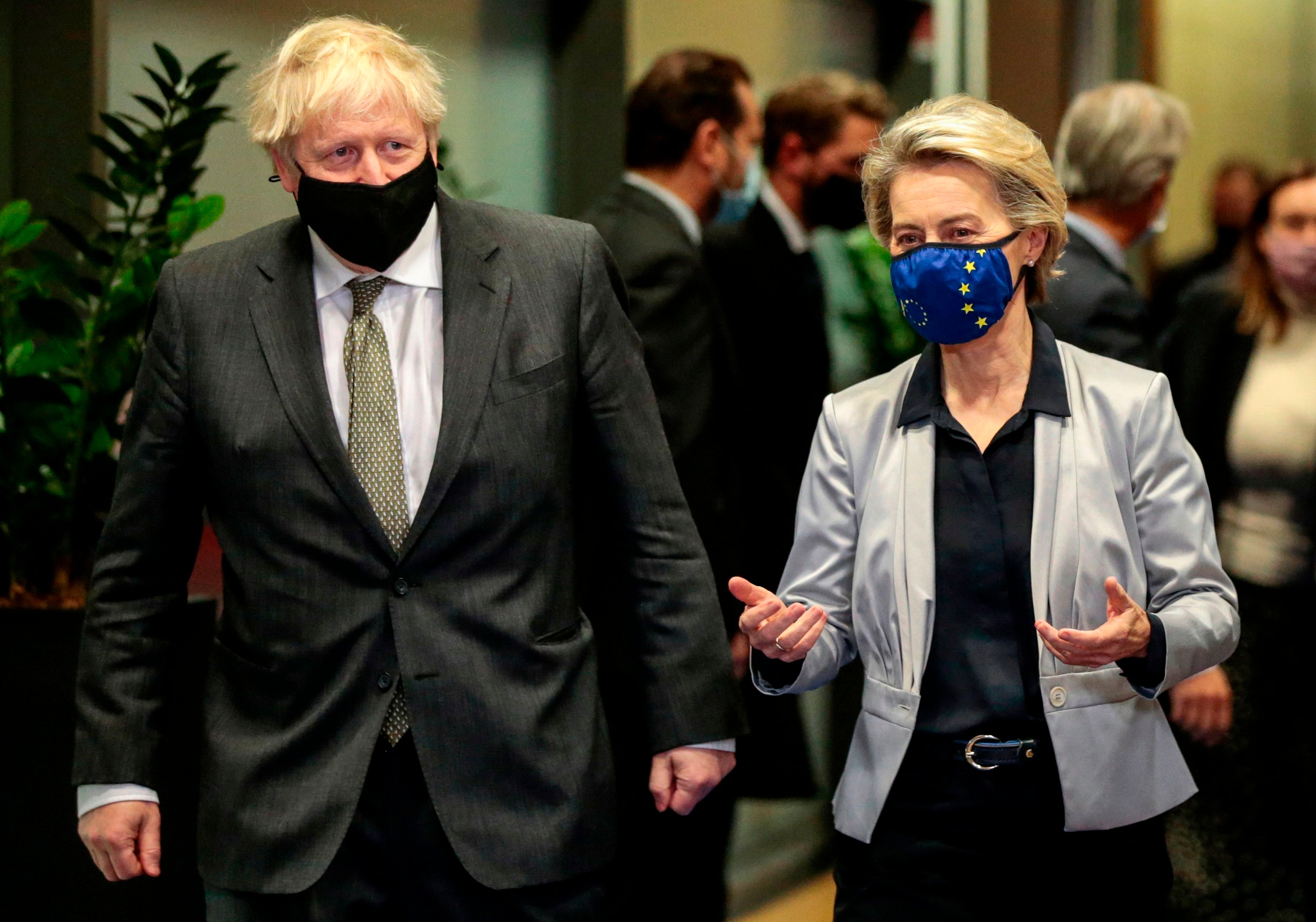Deadlock: Boris Johnson and Ursula von der Leyen