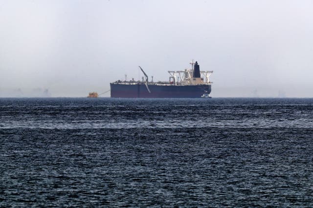 A picture taken on May 13, 2019, shows the crude oil tanker, Amjad, which was one of two Saudi tankers that were reportedly damaged in mysterious “sabotage attacks”, off the coast of the Gulf emirate of Fujairah. An oil tanker (not pictured) off the Saudi Arabian port city of Jeddah has been damaged after being hit by an ‘external source’, a shipping company has said 
