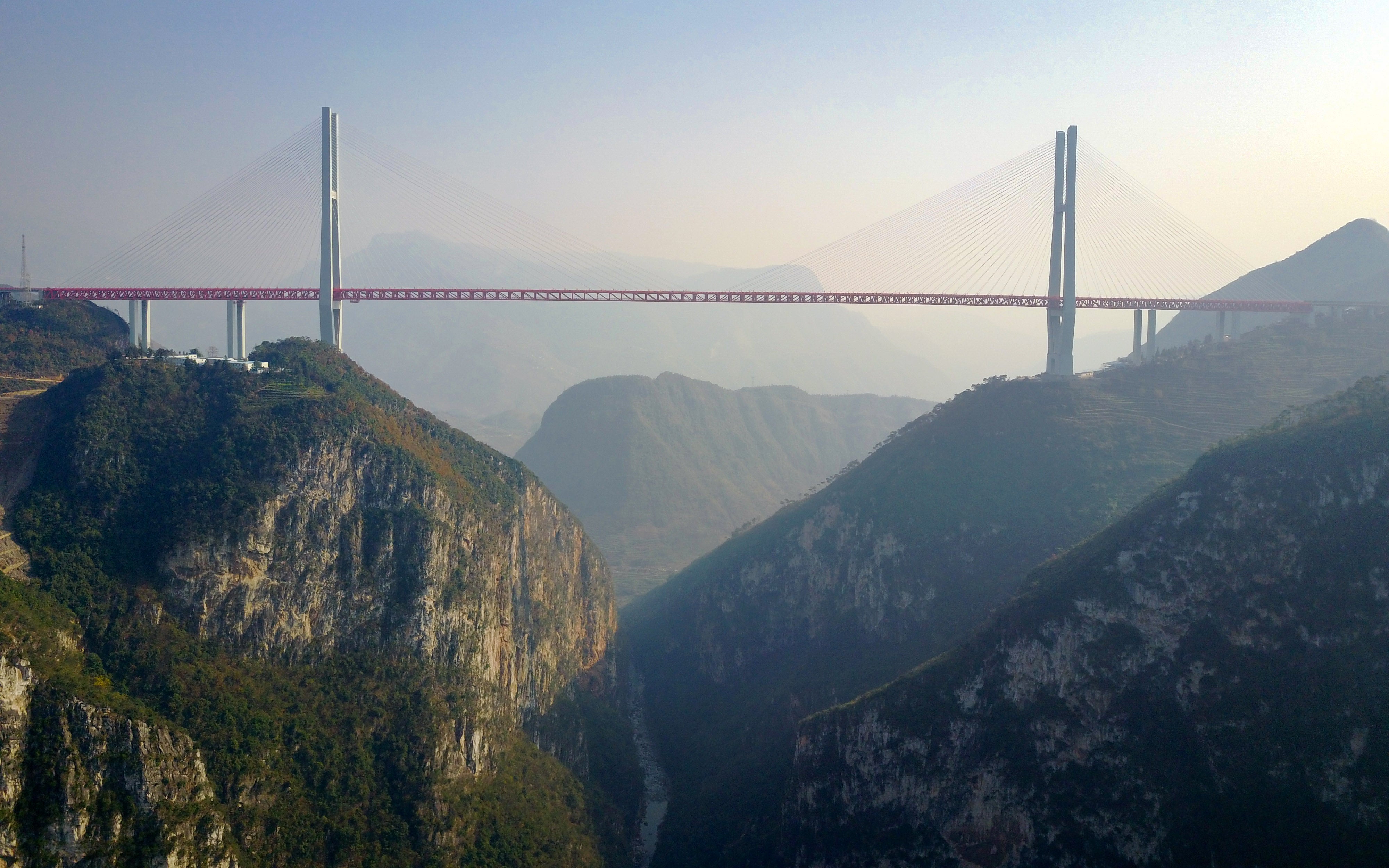 The Beipanjiang or Duge Bridge is the highest in the world