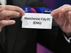 Man City to face Borussia Monchengladbach in Champions League last 16