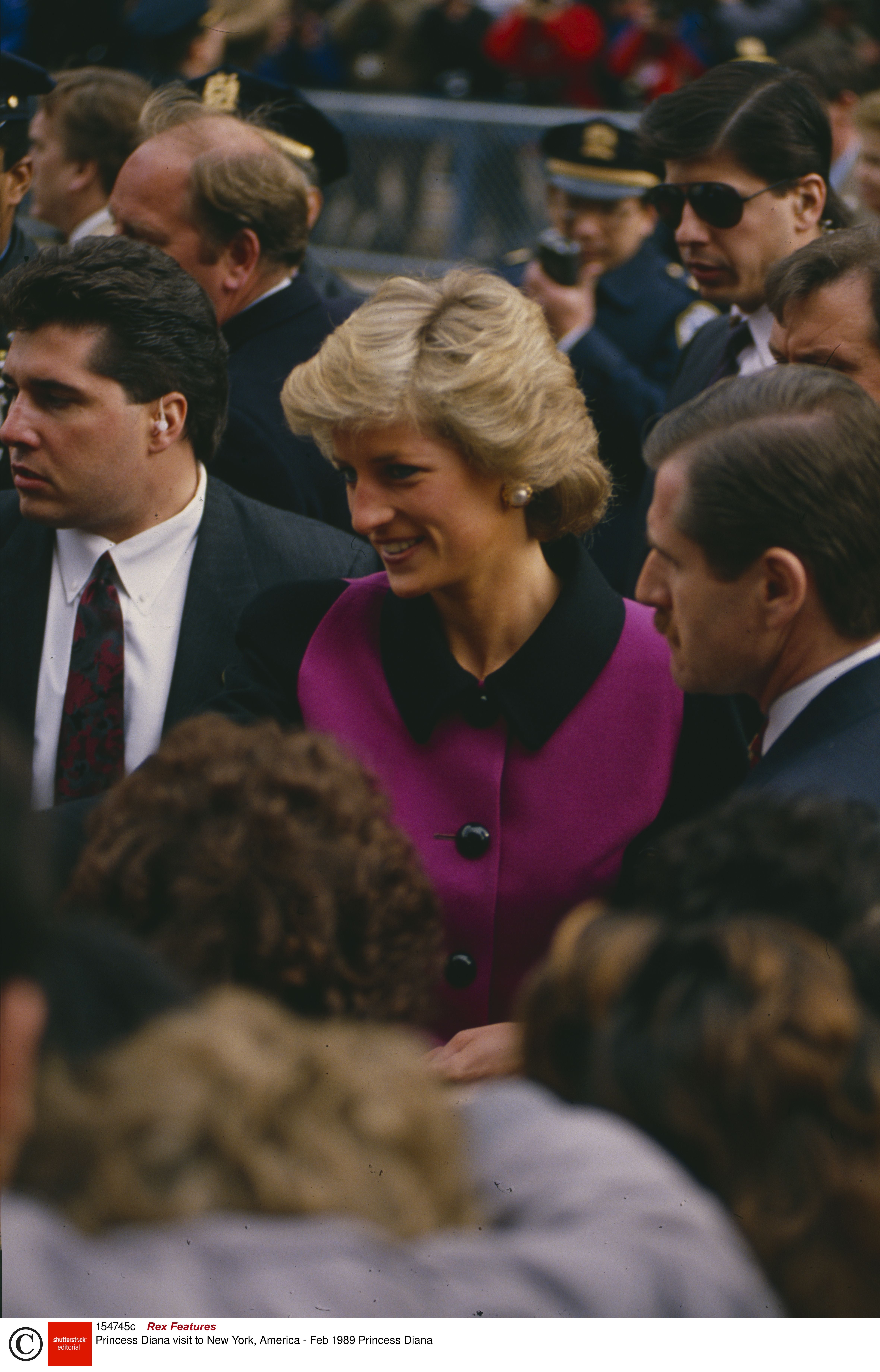 Princess Diana was met with crowds of fans during visit to New York