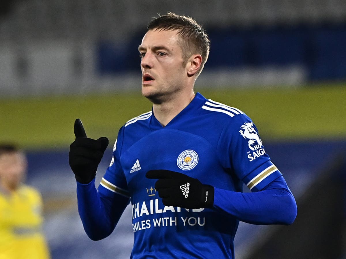 Jamie Vardy has ‘plenty more goals’ left in him, says Leicester boss Brendan Rodgers