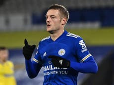 Vardy will score ‘plenty more goals’ for Leicester, says Rodgers
