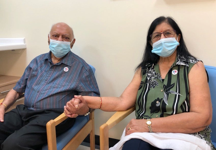 Dr Hari Shukla, 87, and his wife Ranjan, 83