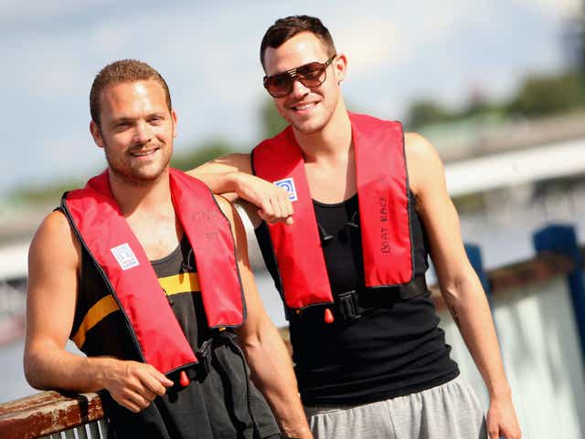 <p>Will Young (right) with his brother Rupert in 2008</p>
