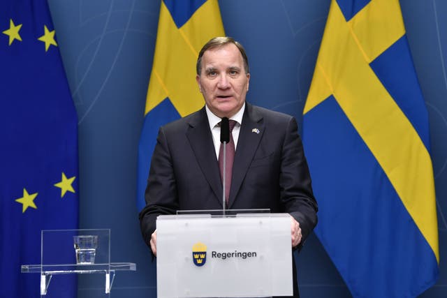 <p>Swedish PM Stefan Lofven.</p>