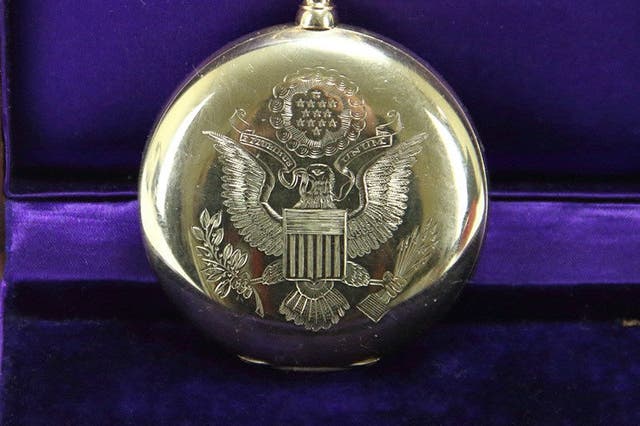 A 14-carat gold pocket watch presented by Woodrow Wilson was stolen on 12 December, 2020. 