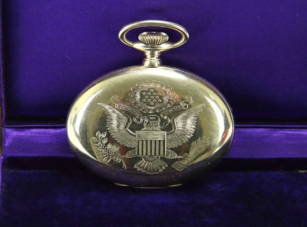 A 14-carat gold pocket watch presented by Woodrow Wilson was stolen on 12 December, 2020. 