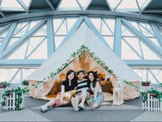 Singapore airport launches glamping tents for £200 a night
