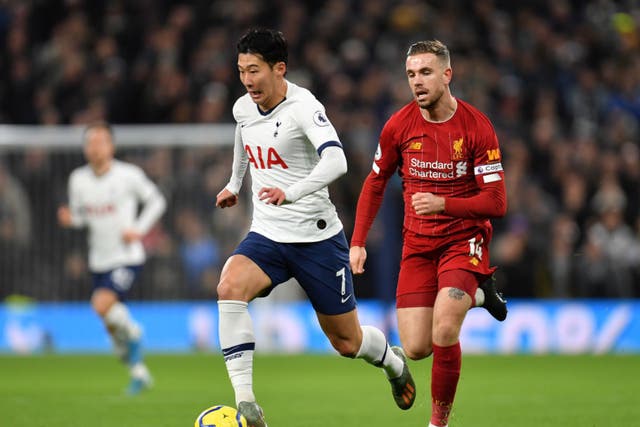 Son Heung-min y Jordan Henderson