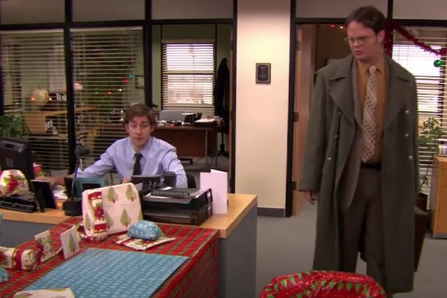 John Krasinski and Rainn Wilson in The Office US