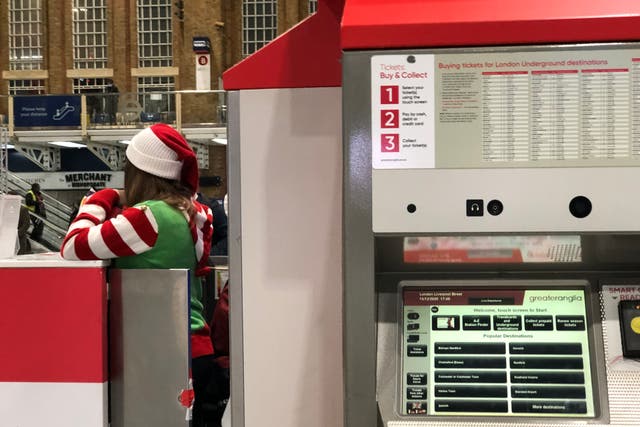 Christmas fare: Liverpool Street Station in London
